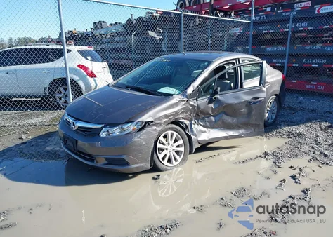 2012 Honda Civic Ex из США, поврежденный, VIN 19XFB2F83CE060153